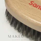 Щётка для бороды Sanel Beard Brush из лакированного бука, светлое дерево — фото 3