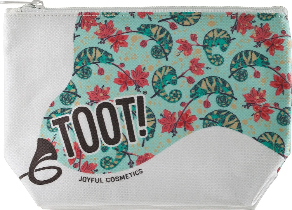 Косметичка Toot! Chameleon холст с хамелеоном 22х15х6 см