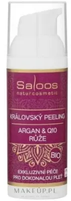 Пилинг для лица Saloos Bio Facial Peelings Argan Q10 Rose органический, с аргановым маслом и Q10, 50 мл