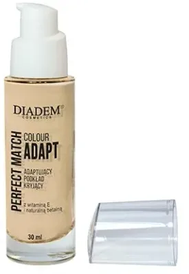 Тональный флюид Diadem Perfect Match Color Adapt стойкий увлажняющий, 30 мл, оттенок 02