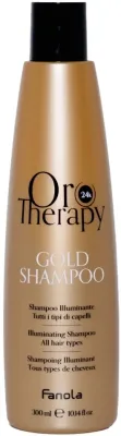 Шампунь для волос Fanola Oro Therapy Gold Shampoo All Hair Types, для всех типов волос, 300 мл