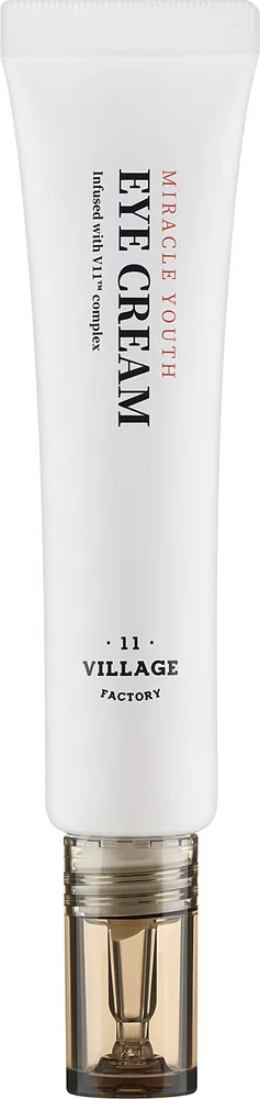 Village 11 Factory Miracle Youth крем для кожи вокруг глаз с ретинолом 25 мл, питательный корейский крем для век с комплексом растительных экстрактов, пантенолом и маслом ши