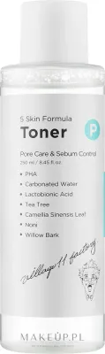 Тоник для лица Village 11 Factory P Skin Formula Toner, уменьшающий поры, 250 мл