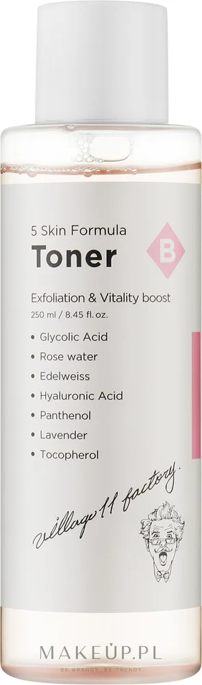 Отшелушивающий тоник для лица Village 11 Factory Skin Formula Toner B Exfoliation Vitality, 250 мл