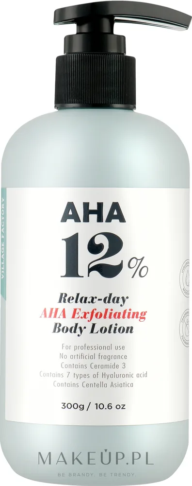 Лосьон для тела Village 11 Factory AHA Relax-day Exfoliating Body Lotion отшелушивающий, с гликолевой кислотой, 300 мл