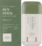Village 11 Factory Daily Fresh стик для лица солнцезащитный 20 г, солнцезащитный стик с матирующим эффектом и растительными экстрактами — фото 2