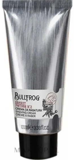 Крем для бритья Bullfrog Secret Potion No. 2 Shaving Cream в тубе, для всех типов кожи, 100 мл