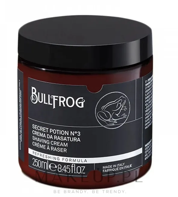 Крем для бритья Bullfrog Secret Potion No. 3 Shaving Cream в банке, для всех типов кожи, 250 мл