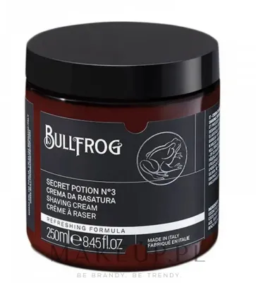 Крем для бритья Bullfrog Secret Potion No. 3 Shaving Cream в банке, для всех типов кожи, 250 мл