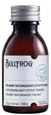 Пудра для укладки волос Bullfrog Texturising Matt Effect Powder, матовый эффект, средняя фиксация, 25 мл