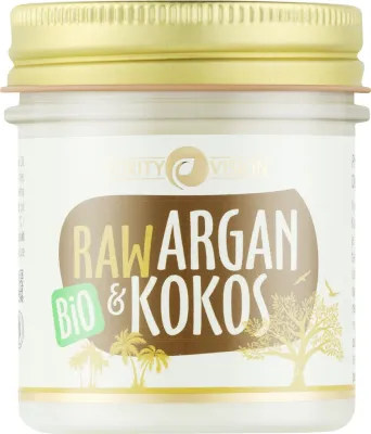 Кокосово-аргановое масло Purity Vision Bio Raw для лица тела и волос
