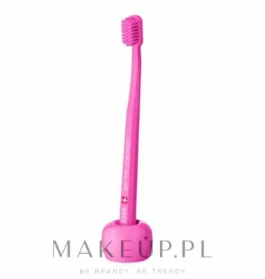 Держатель для зубной щётки Curaprox Toothbrush Foot Rose керамический, розовый, 1 шт