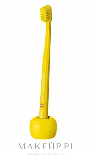 Держатель для зубной щётки Curaprox Toothbrush Foot Yellow керамический, жёлтый, 1 шт