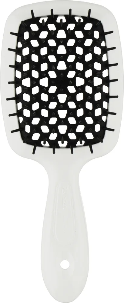 Щётка для волос Janeke Superbrush Small бело-чёрная
