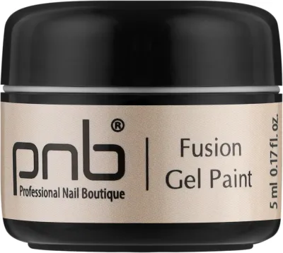 Гель-краска для ногтей PNB Gel Paint Silver Fusion UV/LED с металлическим эффектом, высокопигментированная, 5 мл