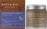 Гелевая ночная маска для лица с пептидами и календулой Mary & May Calendula Peptide Ageless Sleeping Mask / Мэри энд Мэй, 30 г — фото 1