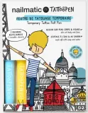 Набор для временных тату Nailmatic Tattopen Duo Set To Travel To Paris два маркера и трафареты, лимитированная серия — фото 1