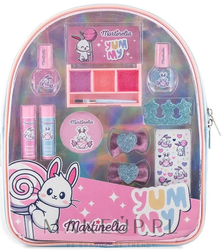 Набор детской косметики Martinelia Yummy Bag 2 лака по 4 мл 2 бальзама для губ по 4 г и аксессуары