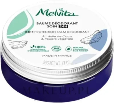 Melvita 24HR Protection Balm Deodorant — дезодорант-бальзам для тела с 24-часовой защитой, 50 г