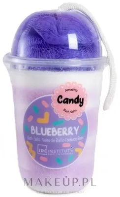 IDC Institute Body Care соль для ванны ягодная с губкой Candy Pack 570 г, ароматическая соль и мочалка, подарочный набор