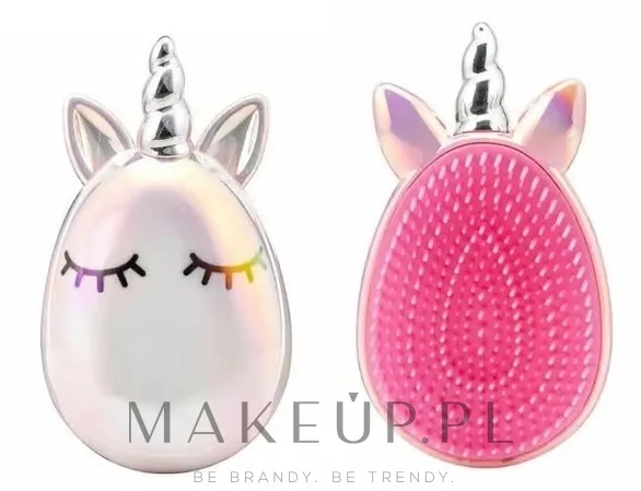 Детская компактная щётка для волос Martinelia Maze Hair Brush Единорог перламутровый