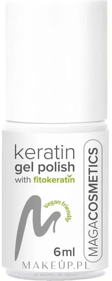 Гибридный лак для ногтей Maga Cosmetics Fitoflex Keratin Gel Polish, с фитокератином, 6 мл, оттенок 1015 - Natural Skin