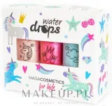 Набор лаков для ногтей детский Maga Cosmetics For Kids Water Drops Winter Magic Kingdom, на водной основе, 3 цвета — фото 1
