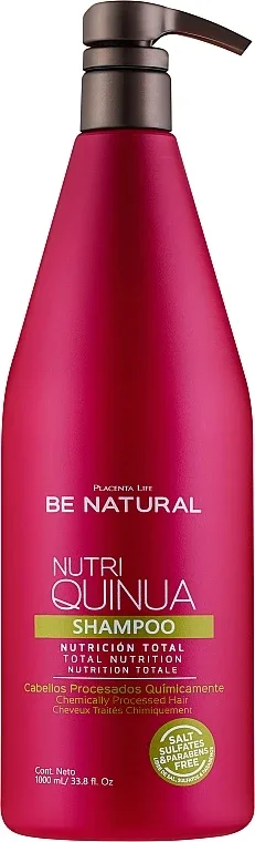 Шампунь Be Natural Nutri Quinua для волос после химических процедур с экстрактом киноа, 1000 мл