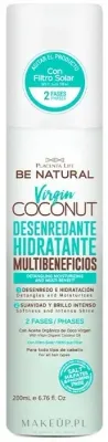 Двухфазный увлажняющий кондиционер для волос Be Natural Virgin Coconut, для лёгкого расчёсывания, 200 мл
