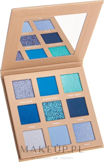 Палетка теней для век Color Care Eyeshadow Palette веганская, оттенок Blue Ocean