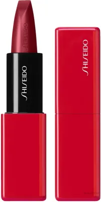 Гелевая помада для губ Shiseido Technosatin сатиновая, оттенок 411 - Scarlet Cluster