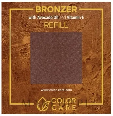 Бронзер Color Care Bronzer Refill матовый, с маслом авокадо и витамином E, сменный блок, 8 г