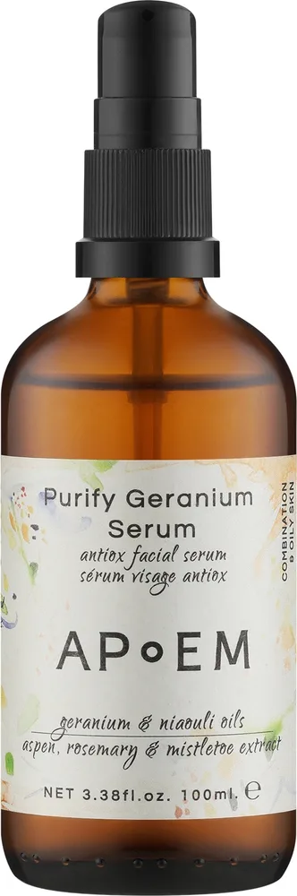 Сыворотка для лица APoEM Detox очищающая с розовой водой и растительными экстрактами 100 мл
