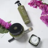 Olive Spa Aloe Vera маска для волос восстанавливающая, увлажняющая маска с алоэ, аргановое и оливковое масла, растительный кератин 250 мл — фото 3