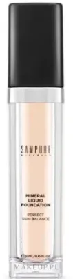 Sampure Minerals Liquid Foundation тональная основа жидкая минеральная, тональный крем с гиалуроновой кислотой и растительными маслами, 30 мл, оттенок 110