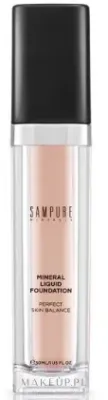 Sampure Minerals Liquid Foundation тональная основа жидкая минеральная, тональный крем с гиалуроновой кислотой и растительными маслами, 30 мл, оттенок 150