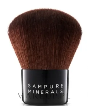 Кисть кабуки Sampure Minerals Kabuki Brush из синтетического ворса с бамбуковой рукояткой