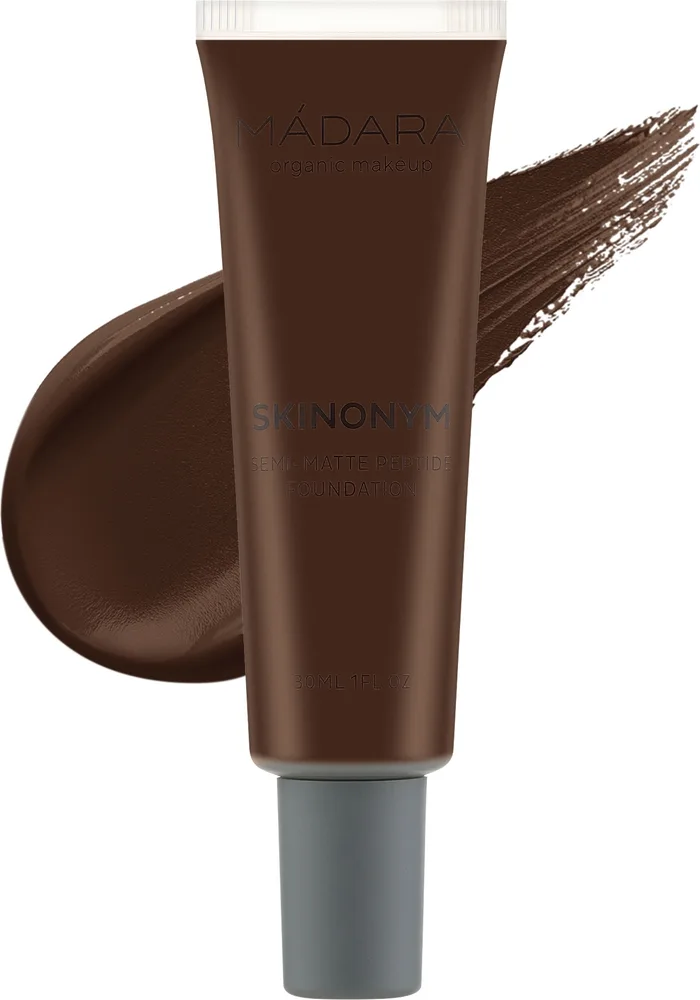 Тональный крем Madara Cosmetics Skinonym Semi-Matte Peptide натуральный полуматовый, 30 мл, оттенок 100 - Mocha
