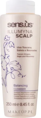 Шампунь Sensus Illumyna Scalp Balancing Cleanser очищающий для жирных волос, биотин, розмарин, 1000 мл
