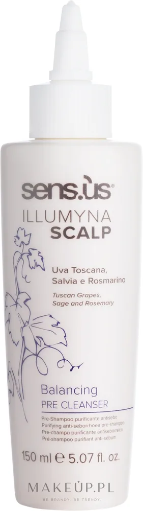 Пре-шампунь Sensus Illumyna Scalp Balancing Pre Cleanser против жирности кожи головы, 150 мл