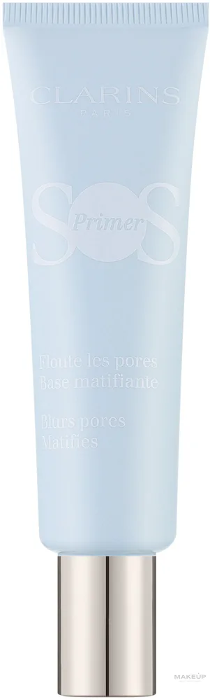 База под макияж Clarins SOS Primer, универсальный светлый персиковый оттенок, 30 мл, оттенок Matifying