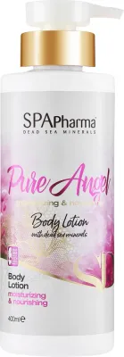 Spa Pharma Pure Angel Body Lotion — минеральный бальзам для тела с минералами Мёртвого моря и маслами арганы и ши, 400 мл