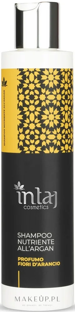 Шампунь Intaj Cosmetics с маслом арганы, протеинами шёлка и яблока для волос, 200 мл
