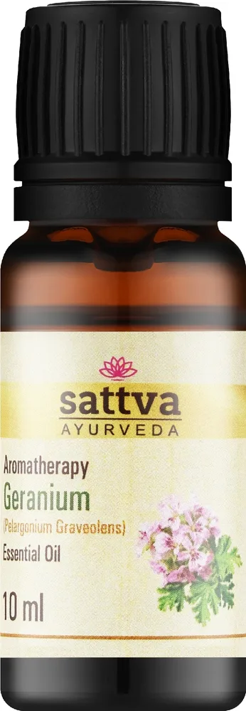 Эфирное масло Sattva Ayurveda Герань 10 мл натуральное цветочное для гармонии