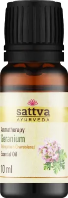Эфирное масло Sattva Ayurveda Герань 10 мл натуральное цветочное для гармонии