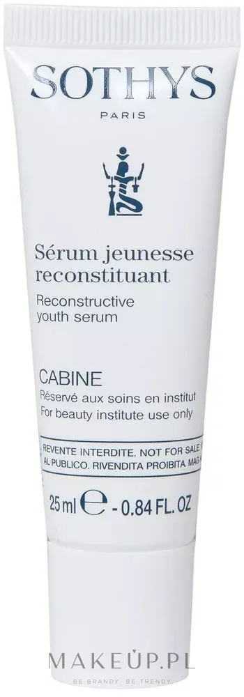 Sothys Reconstructive Youth Serum сыворотка для лица восстанавливающая 25 мл, профессиональная антивозрастная сыворотка в тубе, гелево-бальзамовая текстура