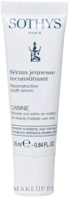 Sothys Reconstructive Youth Serum сыворотка для лица восстанавливающая 25 мл, профессиональная антивозрастная сыворотка в тубе, гелево-бальзамовая текстура