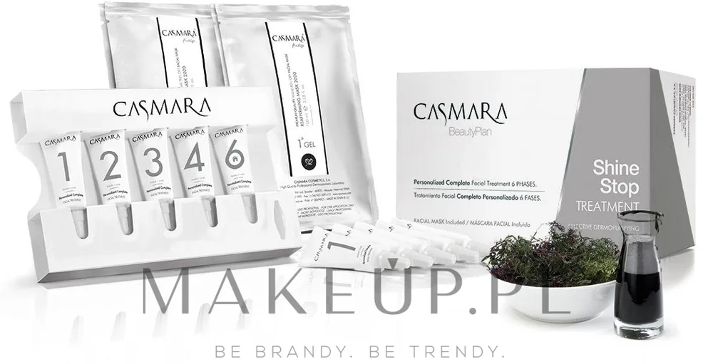 Casmara Shine Stop Treatment набор профессиональный монодозовый уход 6 этапов для жирной комбинированной и проблемной кожи