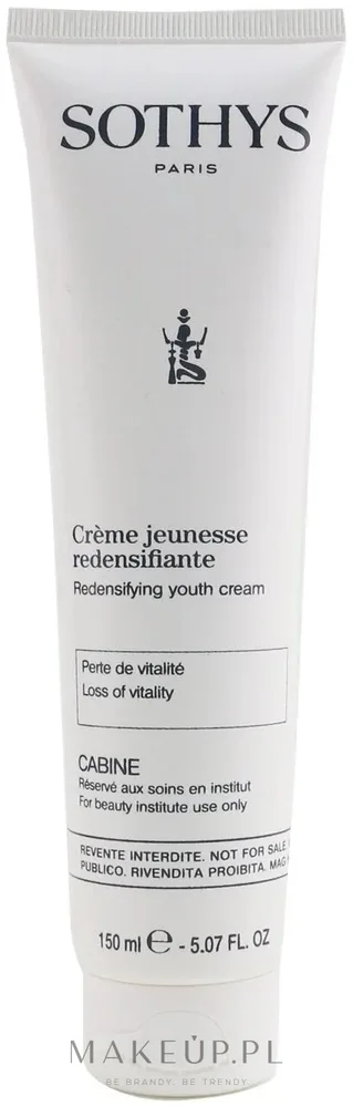 Sothys Redensifying Youth Cream крем для лица укрепляющий моделирующий антивозрастной с растительными экстрактами в тубе 150 мл