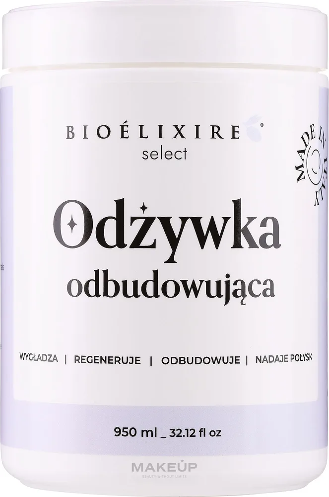 Кондиционер для волос Bioelixire Select Restorative Conditioner восстанавливающий, с кератином и маслом ши, 950 мл